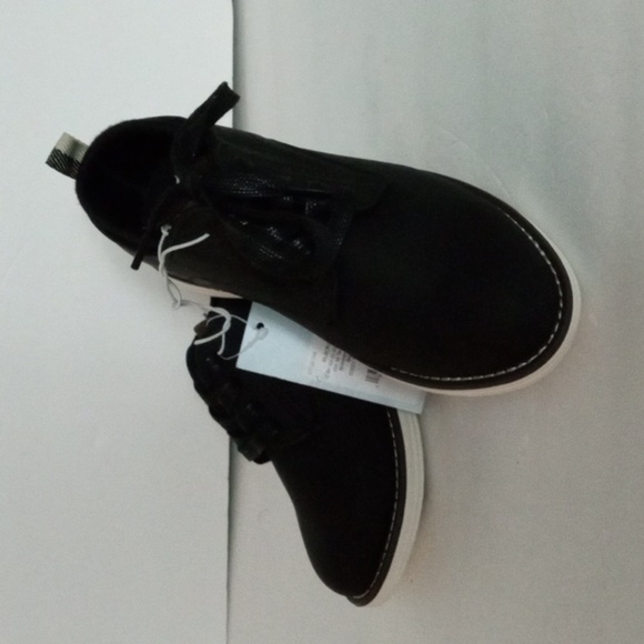 Cat & Jack Oxford Shoes size 13 Black with Cream soles NWT - Picture 2 of 5